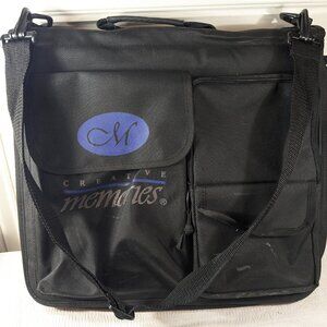 Creative Memories Memory Mate Tote‎ Bag 3 Ring Binder Organizer Black storage